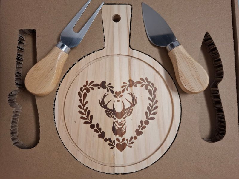 Set tagliere in legno