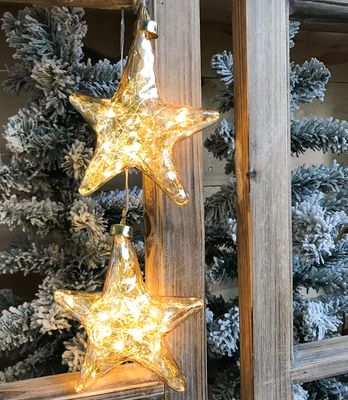 LEUCHTENDE STERNE, ORGANISCHES BERNSTEINGLAS LEUCHTENDE STERNE, ORGANISCHES BERNSTEINGLAS