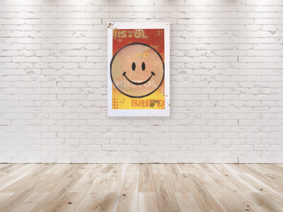 Smiley Face - Bristol - Red - Yellow - Ombre
