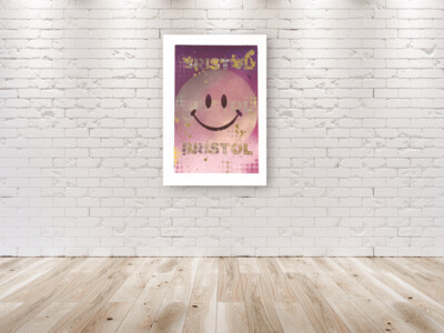 Smiley Face - Bristol - Purple Ombre