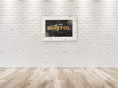 Bristol Stencil - Black Paint Splats
