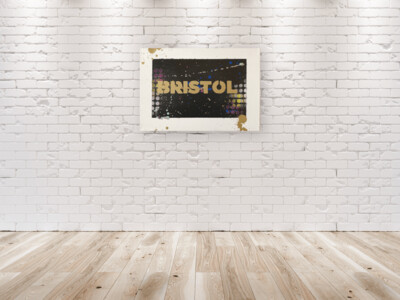 Bristol Stencil - Black Lilac Spots