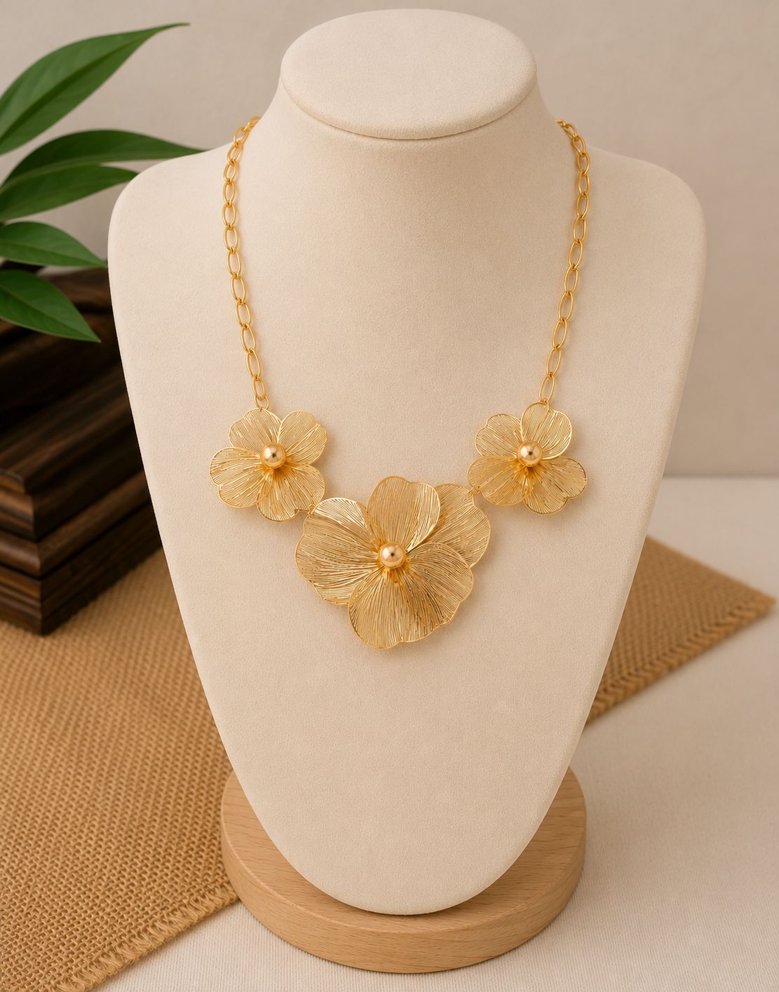 Collier Fleur d’Or Élégance Collier Fleur d’Or Élégance