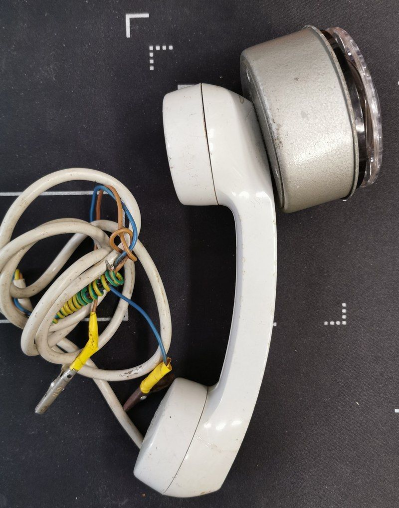 Vintage Telephone Handset with Rotary Dial (GDR, 1970s)