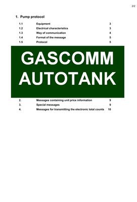 GASCOMM Autotank communication protocol Download