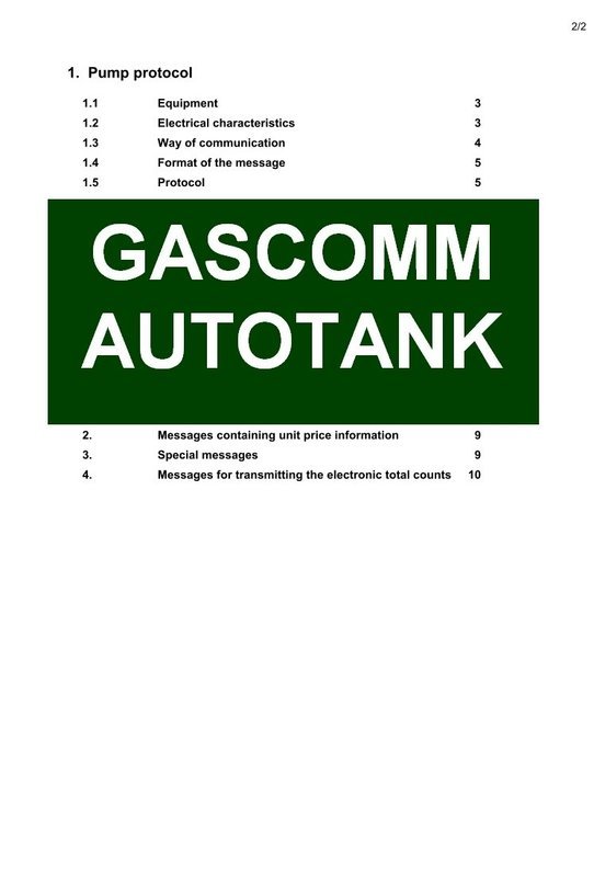 GASCOMM Autotank communication protocol Download