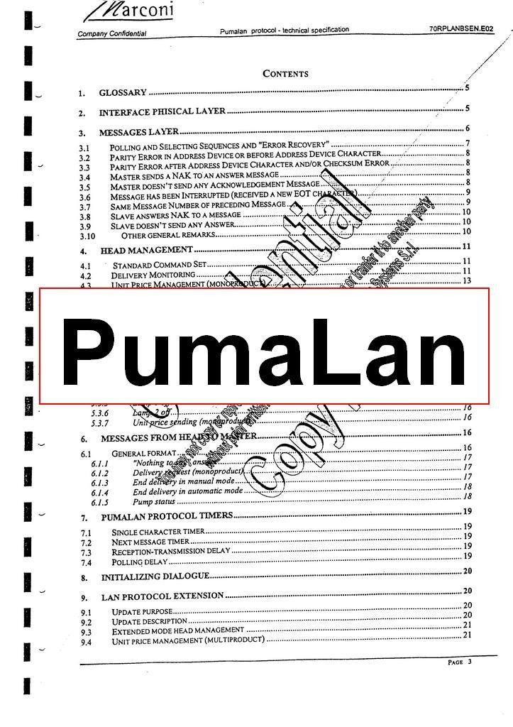 Logitron PumaLan Fuel Dispenser Protocol Download