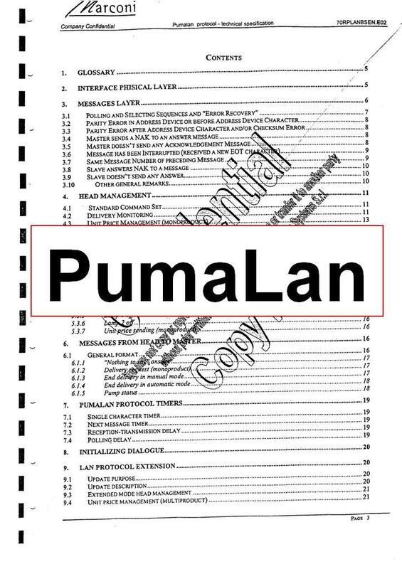 Logitron PumaLan Fuel Dispenser Protocol Download