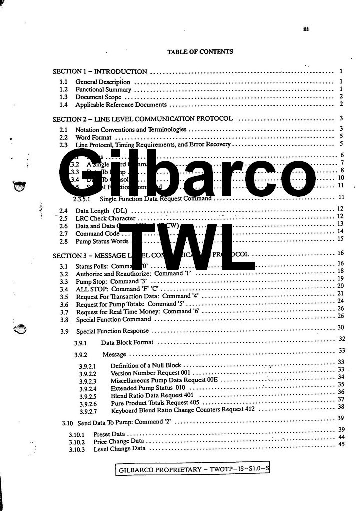 Gilbarco Two Wire communication protocol TWL Download