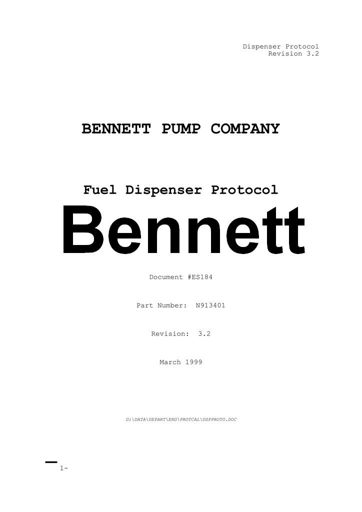 Bennett communication protocol download
