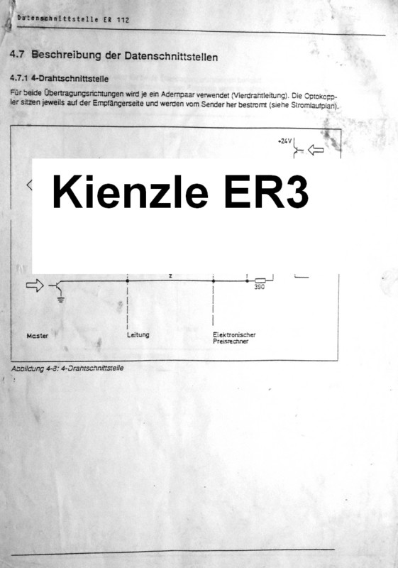 Kienzle ER3 ER112 Communication Protokol Salzkotten Download