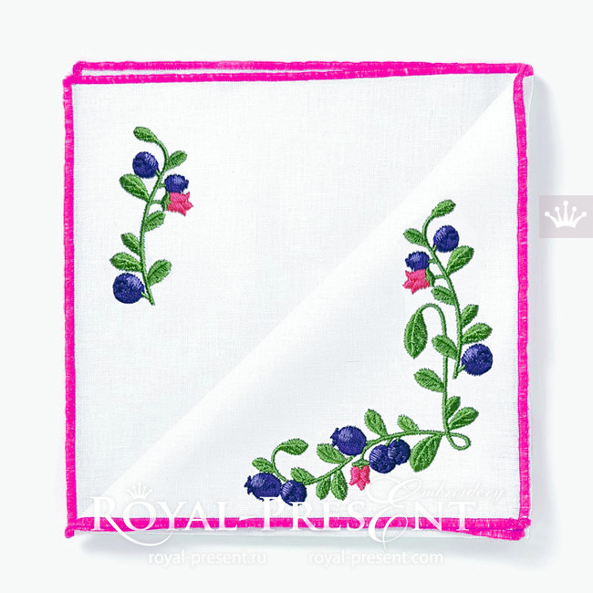 Blueberries Machine Embroidery Designs - 2 sizes