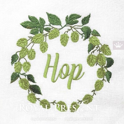 Hop Frame Machine Embroidery Design - 2 sizes