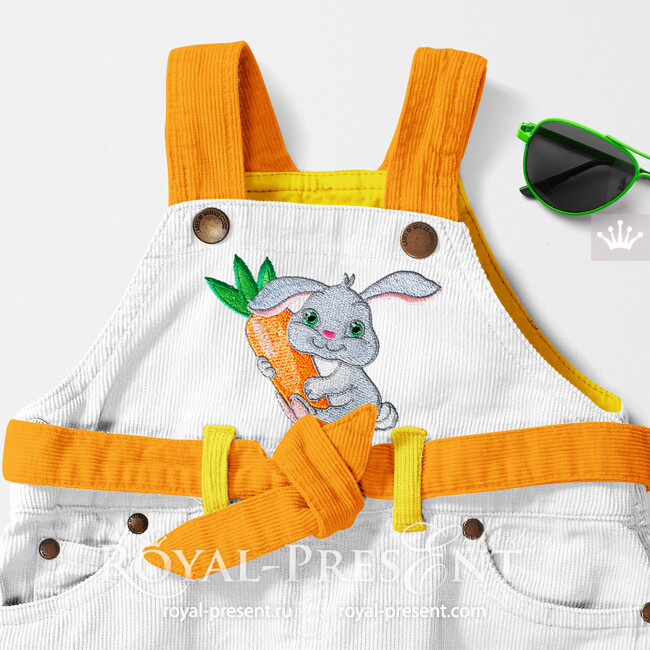 Free Bunny Machine Embroidery Design - 2 sizes