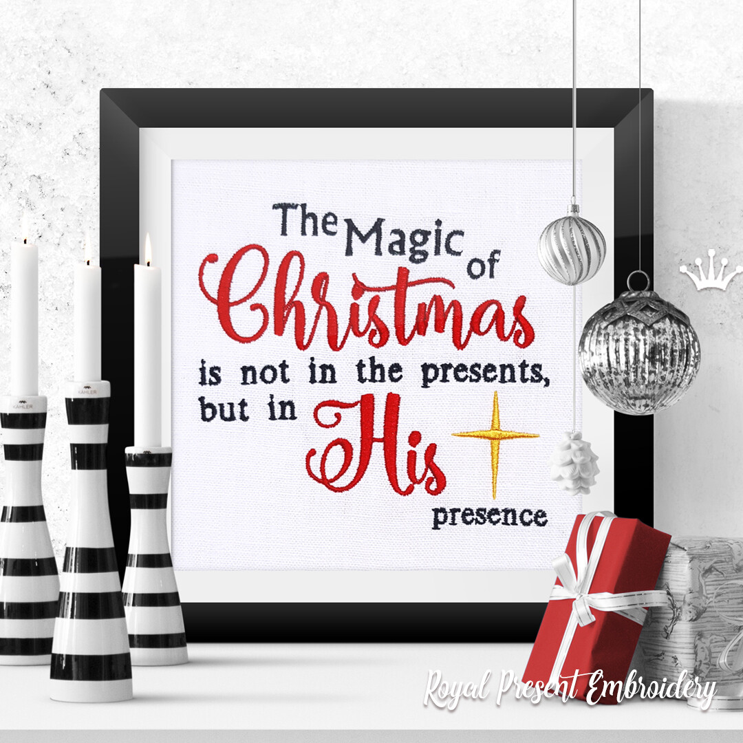 Christmas inscription Free machine embroidery design - 3 sizes Christmas inscription Free machine embroidery design - 3 sizes