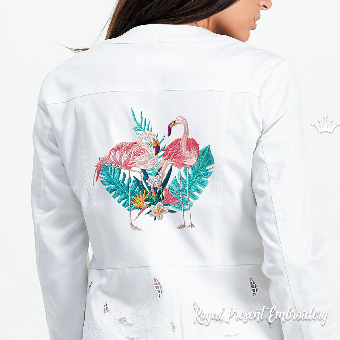Flamingo Machine Embroidery Design - 4 sizes