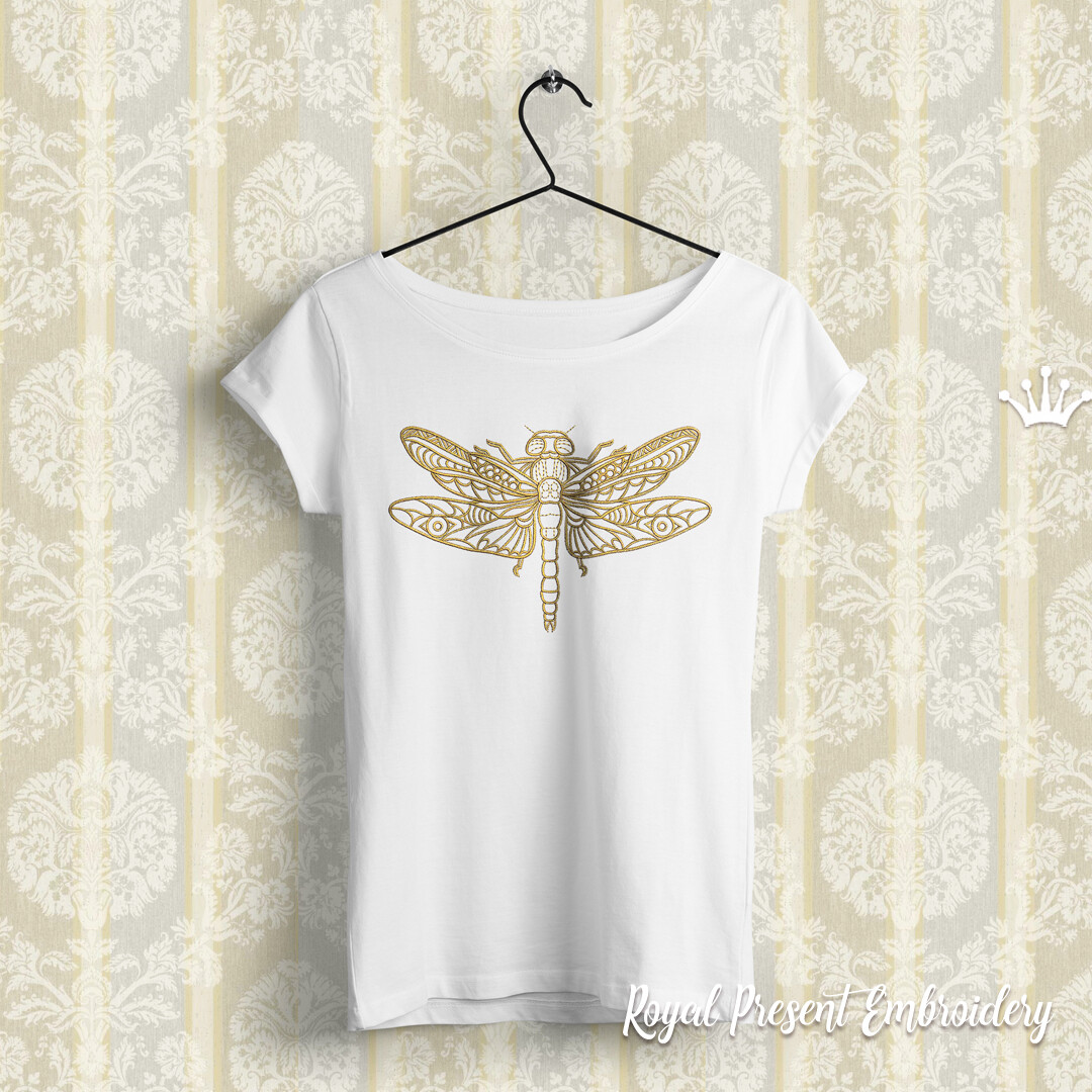 Dragonfly Machine Embroidery Design - 7 sizes