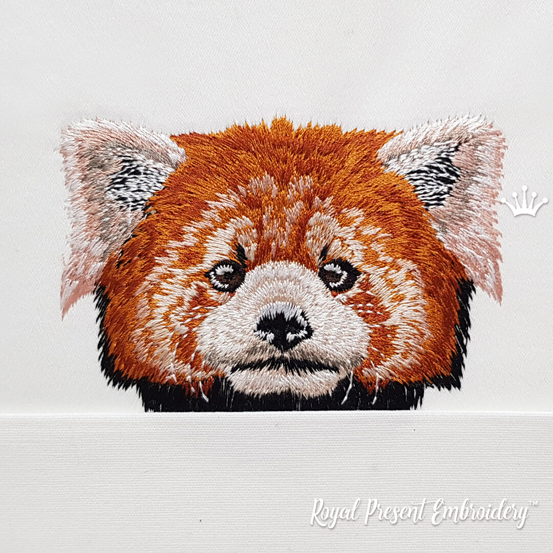 Pocket Red Panda Machine Embroidery Design