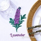 Lavender with inscription Machine Embroidery Design - 2 sizes