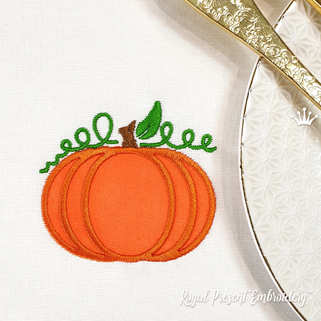 Download Applique Pumpkin Machine Embroidery Design 3 Sizes Royal Present Embroidery Machine Embroidery Designs Online SVG Cut Files