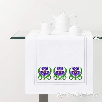 Iris FREE Cross-stitch Machine Embroidery Design