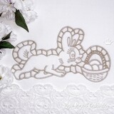 Machine Embroidery Design Easter Bunny Richelieu - 3 sizes