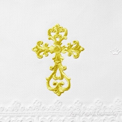 Machine Embroidery Design Ancient Cross