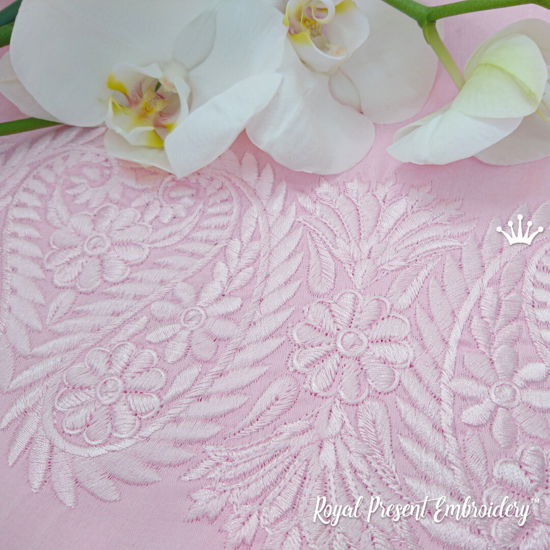 Machine Embroidery Design Indian Lace border