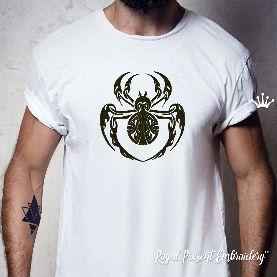 Machine Embroidery Design The stylized spider - 4 sizes