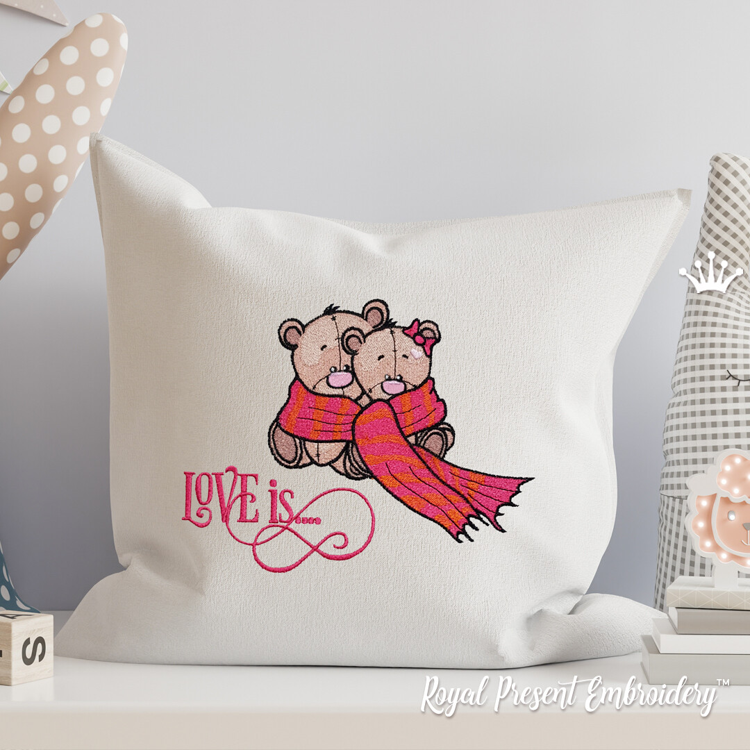 Machine Embroidery Design Love is.... 4 sizes