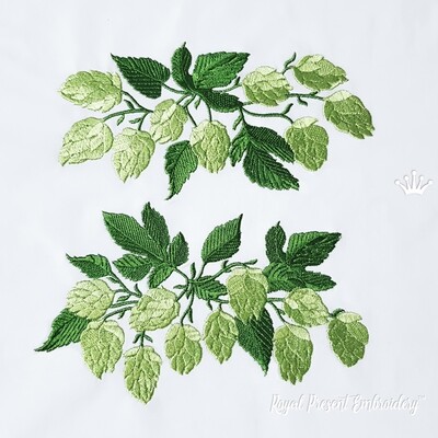Hops borders Machine Embroidery Designs - 2 sizes