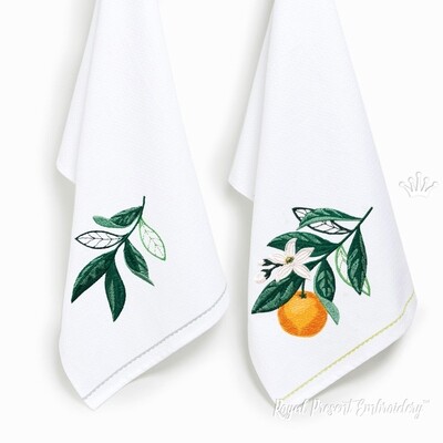 Realistic Oranges Machine Embroidery Designs -3 sizes