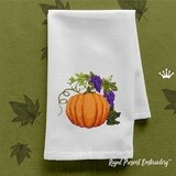 Free Machine Embroidery Design Pumpkin and Grape