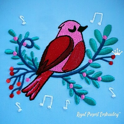 Screaming bird Machine Embroidery Design