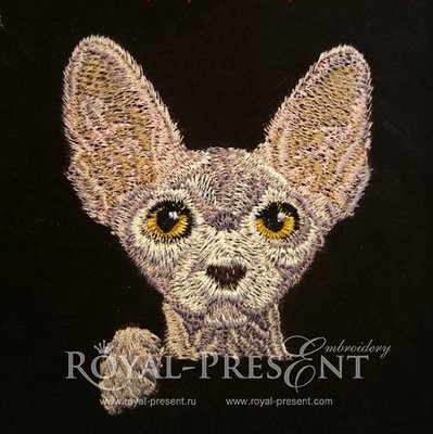 Machine Embroidery Design Pocket Cat Sphynx