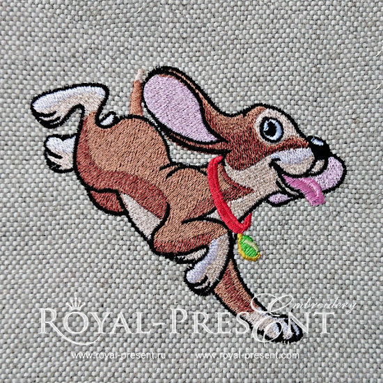 Machine Embroidery Design Cute Fun Puppy - 3 sizes