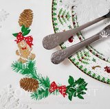 Christmas Corner Machine Embroidery Design - 4 sizes