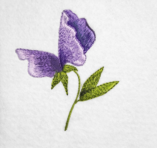 Sweet Pea Free Machine Embroidery Design Sweet Pea Free Machine Embroidery Design
