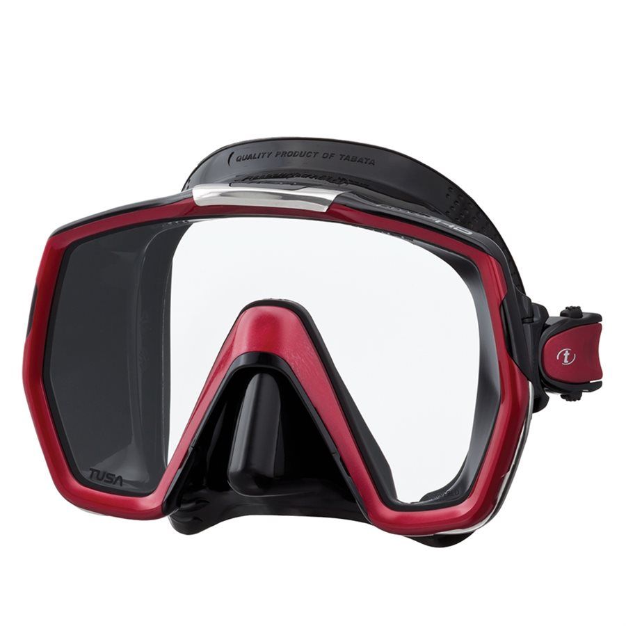 Tusa Freedom HD Mask, Color: Metallic Dark Red/Black