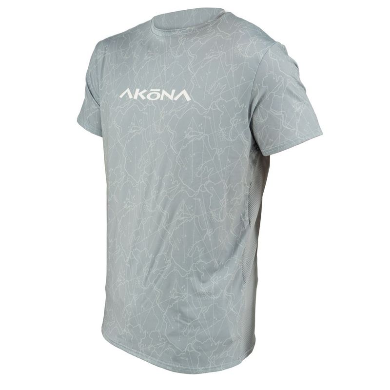 Akona Unisex Sun Shirt Short Sleeve Grey