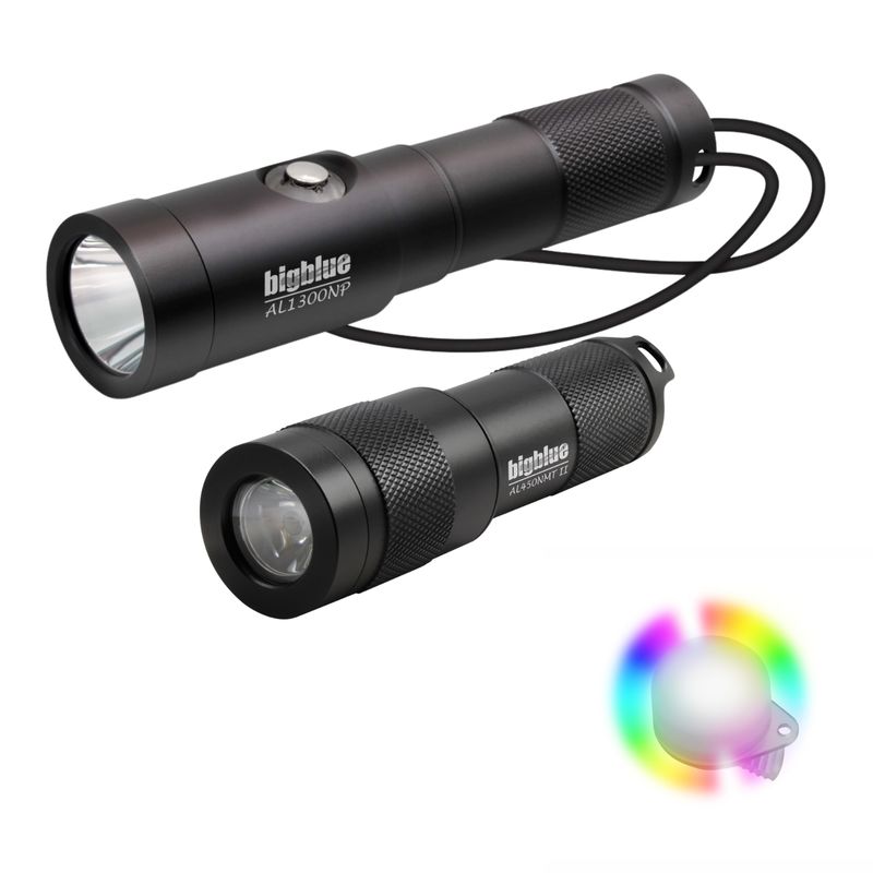 BigBlue Combo Pack: 450 Lumen, 1300 Lumen, &amp; Easy Clip Marker