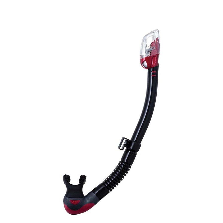 Tusa Hyperdry Elite II Dry Snorkel, Color: Metallic Dark Red/Black