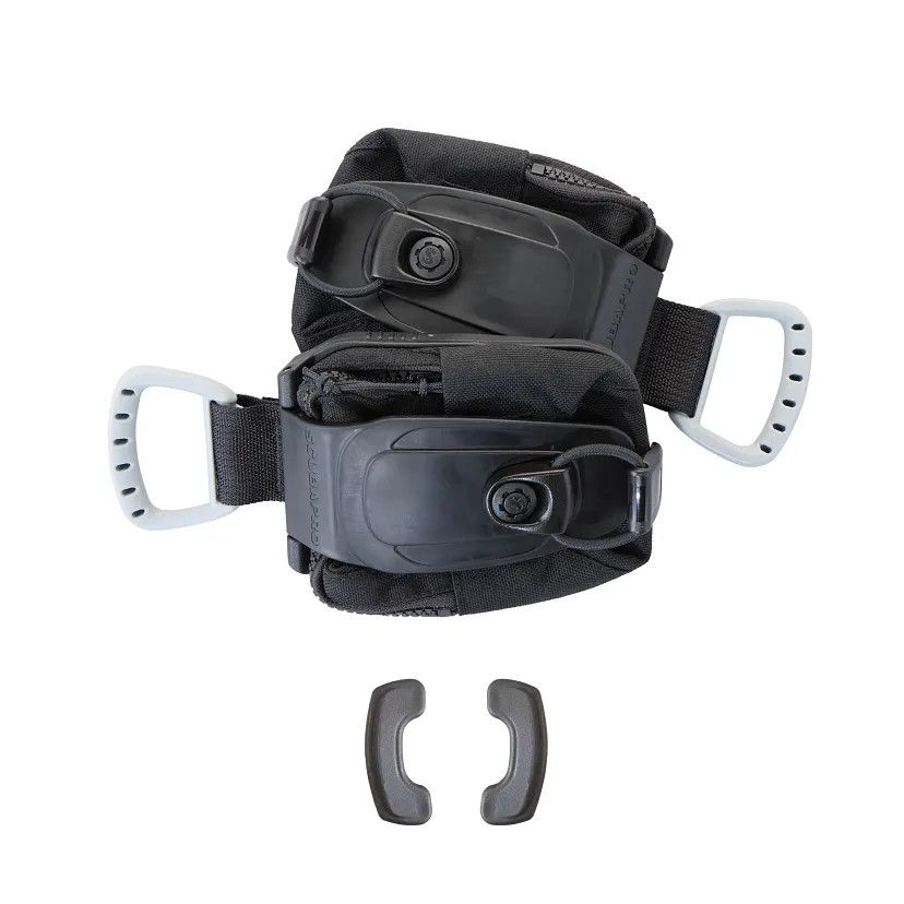 Scubapro Hydros Pro 2 Weight Pocket Set Mini (5 lb), Color: Black