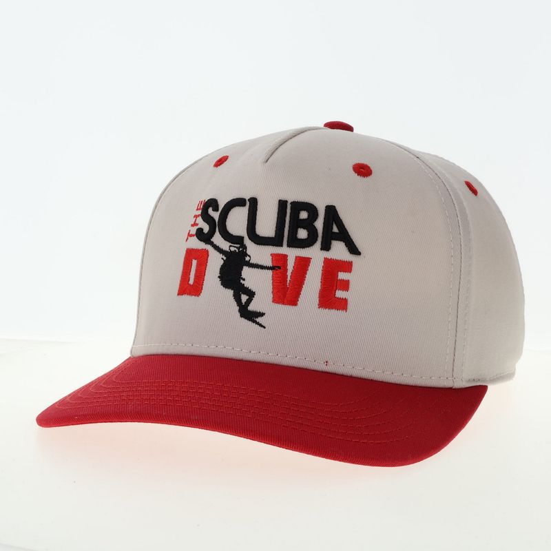 The Scuba Dive Hat (Classic Logo) Stone/Scarlet