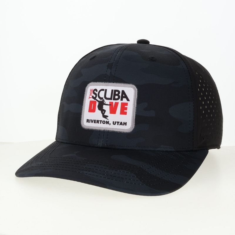 The Scuba Dive Hat (Classic Rectangle Logo) Black Camo