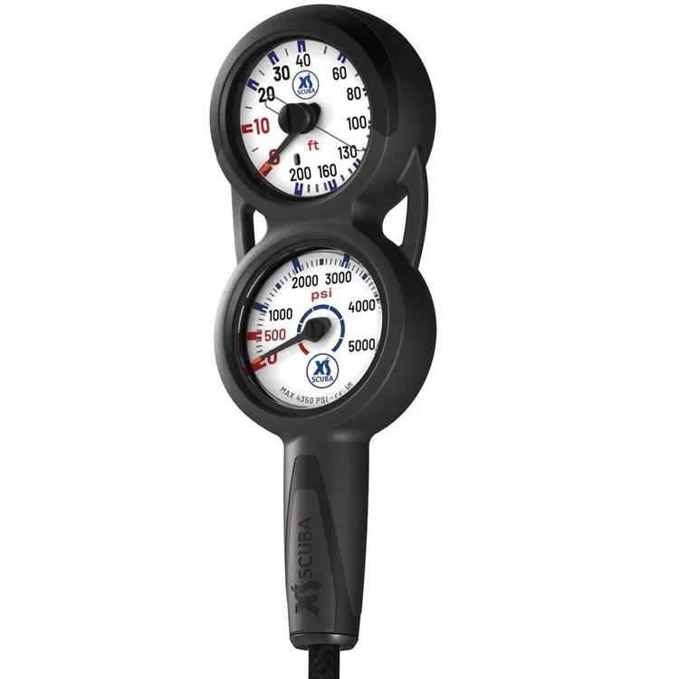 XS Scuba QuikVu Pressure &amp; Depth Gauge Console