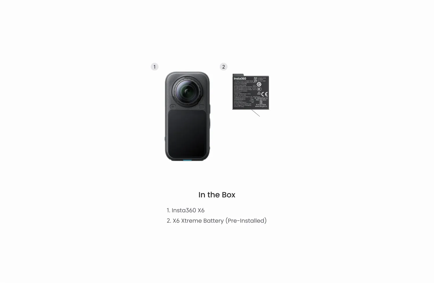 Insta360 X6 Standard Bundle Black