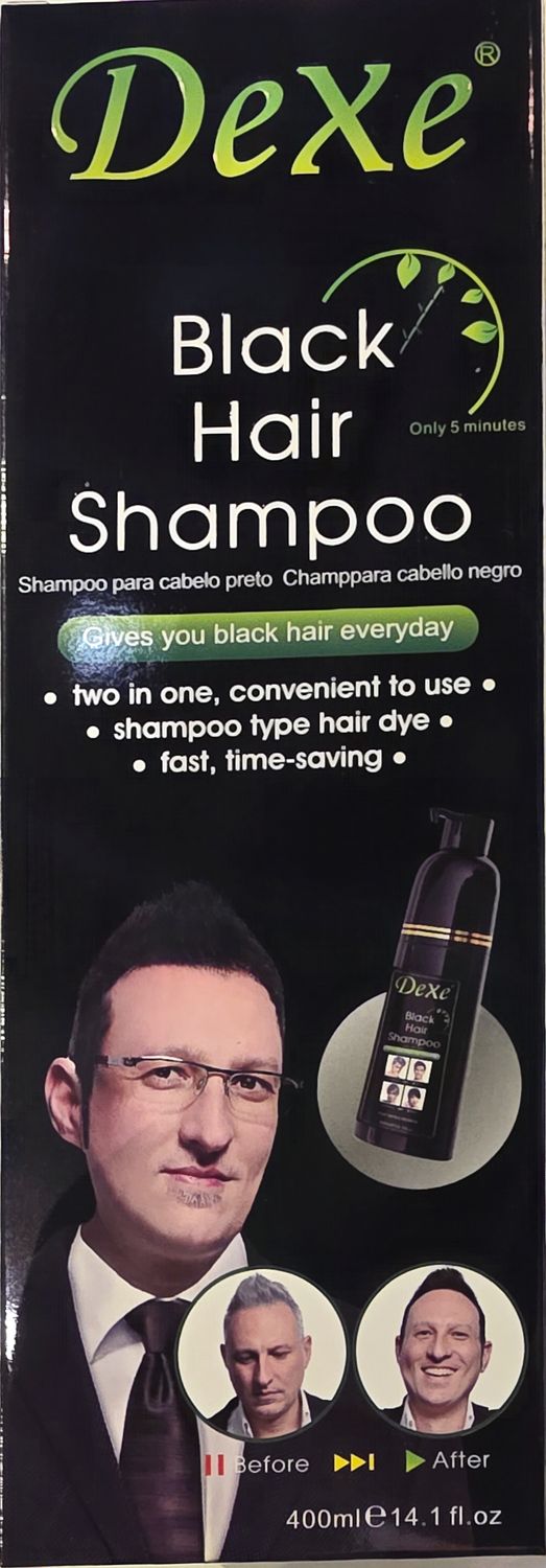 dexe black hair shampoo