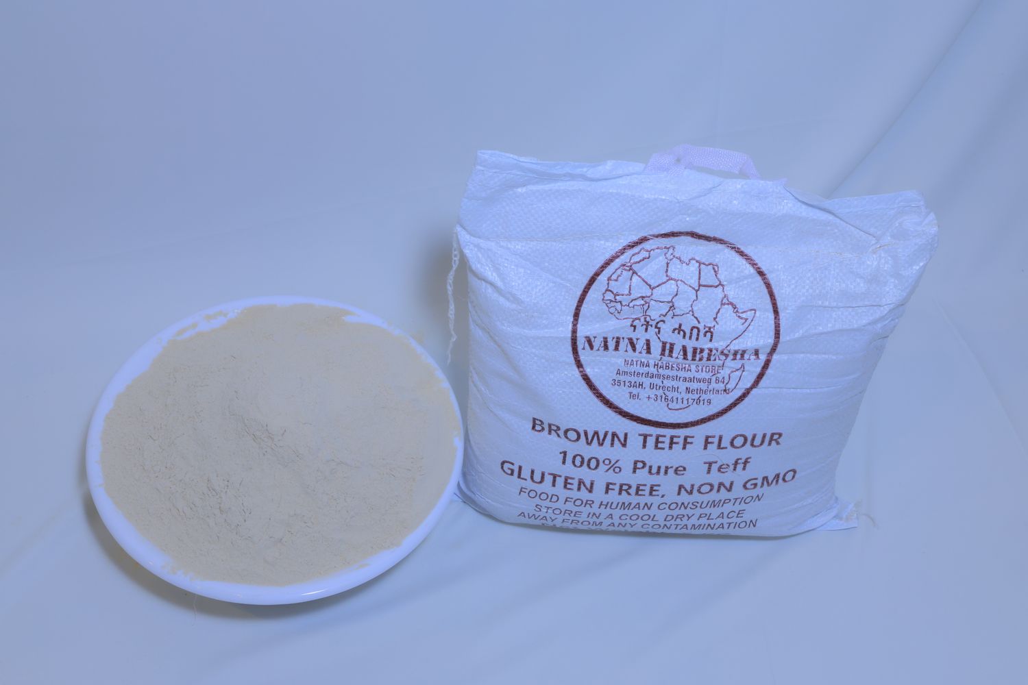 pure100% brown teff ቀይ ጤፍ ቀይሕ ጣፍ 5kg