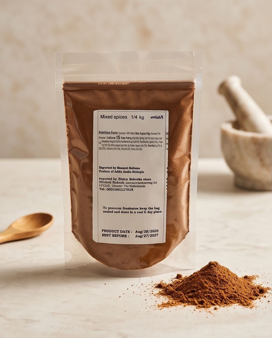 mixed spices መከለሻ የቅቤ እና የወጥ ቅመም 250g